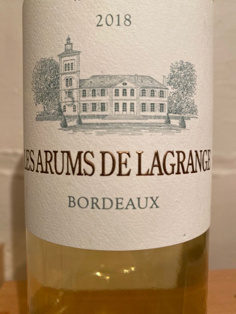LES ARUMS DE LAGRANGE BORDEAUX BLANC AC 2023 White