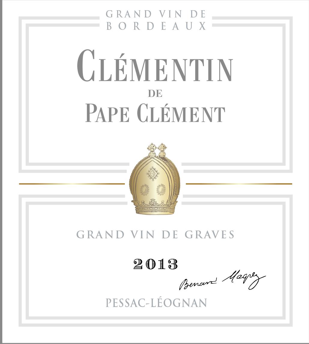 Image of CLEMENTIN DU PAPE CLEMENT BLAN PESSAC LEOGNAN BLANC 2020 White