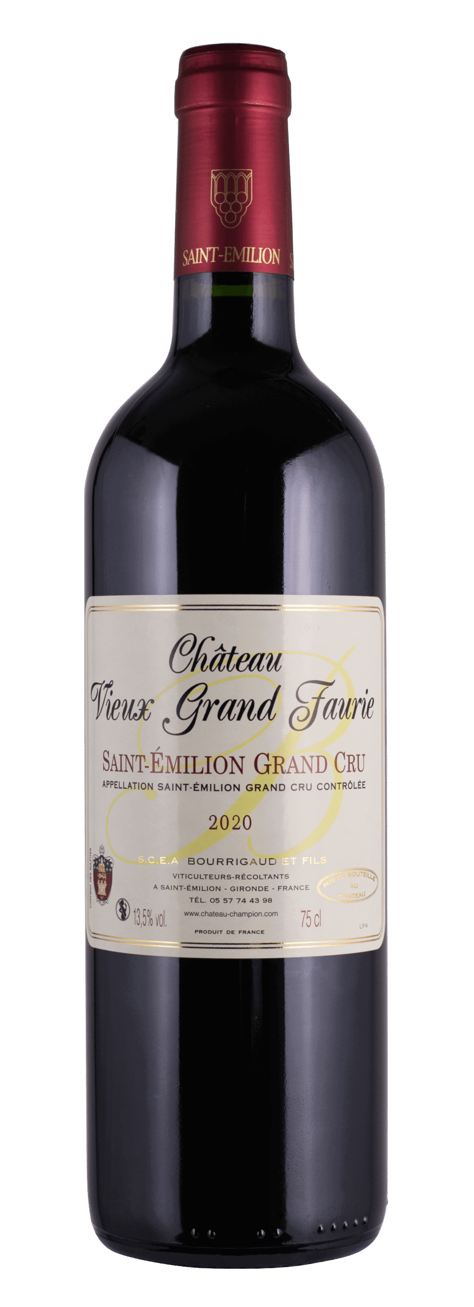Image of Chateau GRAND FAURIE SAINT EMILION AC 1988