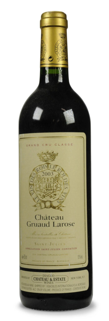 Chateau GRUAUD LAROSE SAINT JULIEN AC 2003
