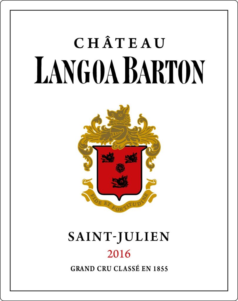 Chateau LANGOA BARTON SAINT JULIEN AC 2016