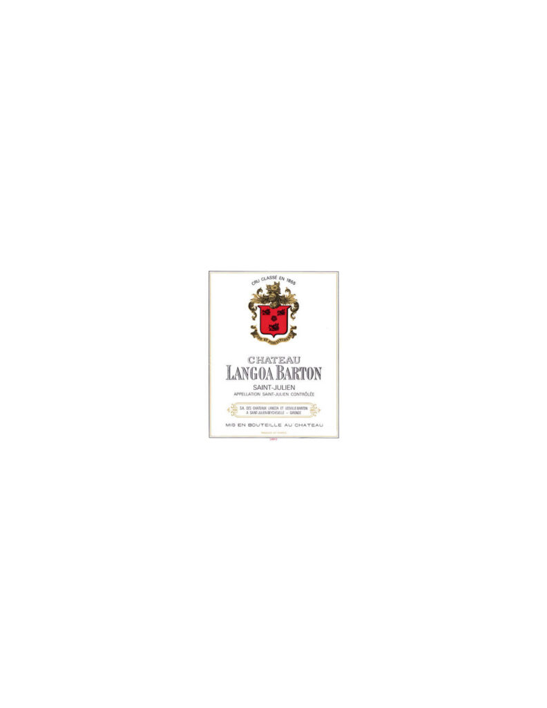 Chateau LANGOA BARTON SAINT JULIEN AC 2020
