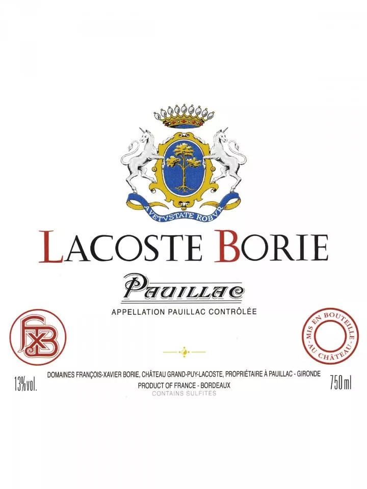 LACOSTE BORIE PAUILLAC AC 2020